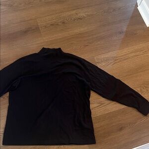 Lands' End Black Long Sleeve Tee